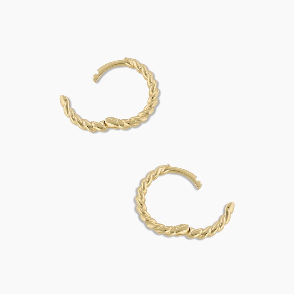 Gorjana 14k Gold Crew Huggies